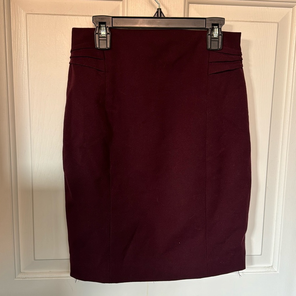 Express Maroon pencil skirt